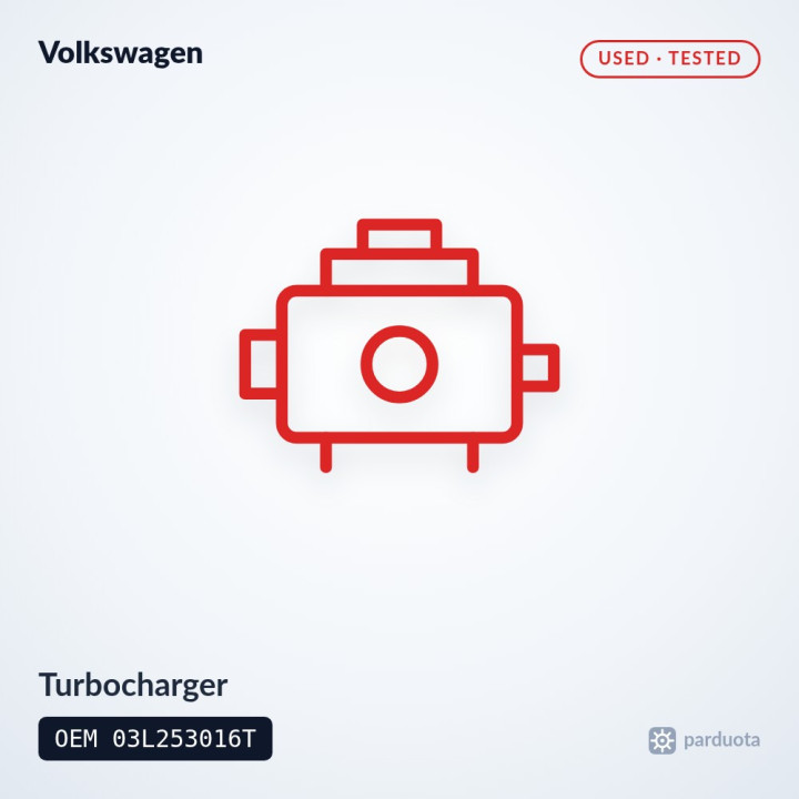 Turbocharger - Volkswagen Passat B7 2.0 TDI 2011-2014