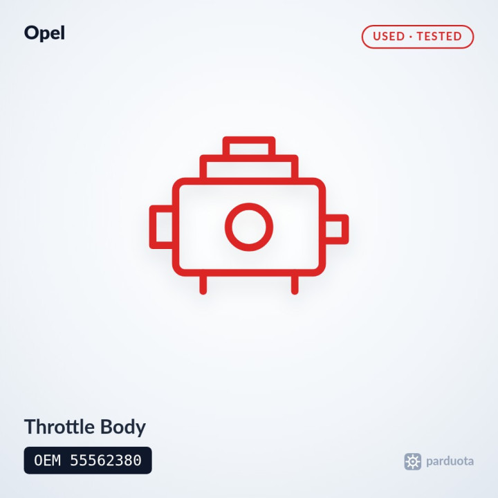 Throttle Body - Opel Astra J 1.4 Turbo 2010-2015