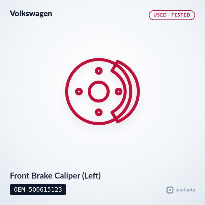 Front Brake Caliper (Left) - Volkswagen Golf VII 2012-2019