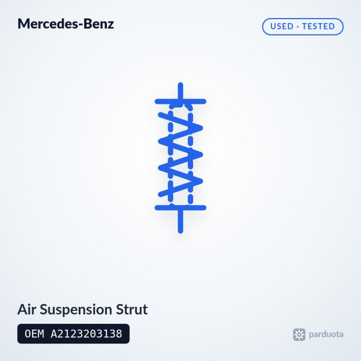 Air Suspension Strut - Mercedes-Benz E-Class W212 2009-2016