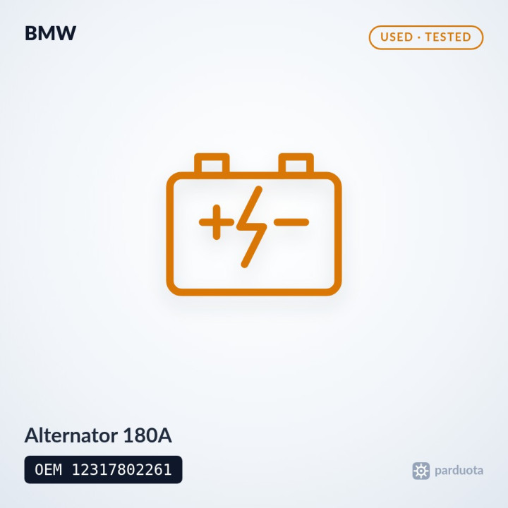 Alternator 180A - BMW X5 E70 3.0d 2007-2013
