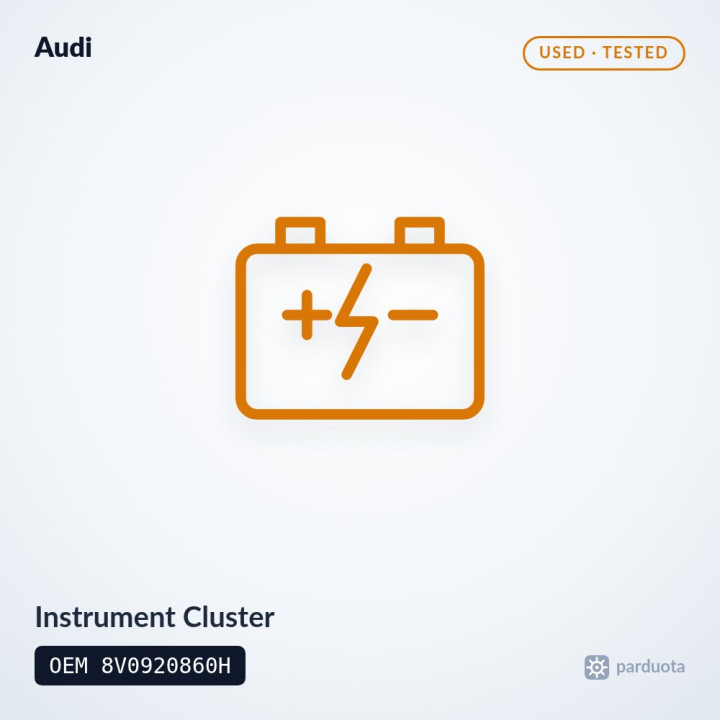 Instrument Cluster - Audi A3 8V 2012-2016