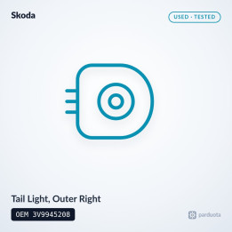 Tail Light, Outer Right - Skoda Superb III Estate 2015-2019