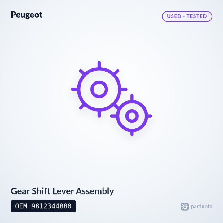 Gear Shift Lever Assembly - Peugeot 308 T9 2013-2021