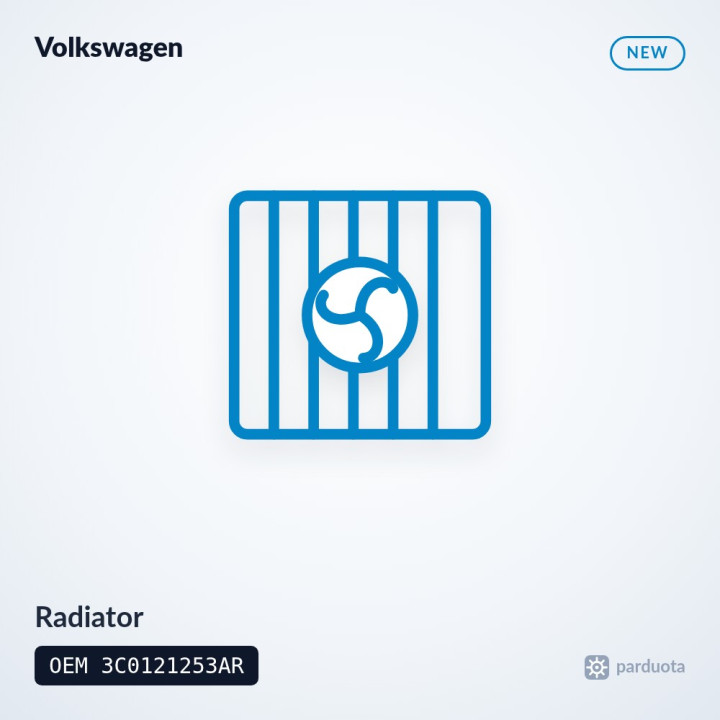 Radiator - Volkswagen Passat B6 2.0 TDI 2005-2010