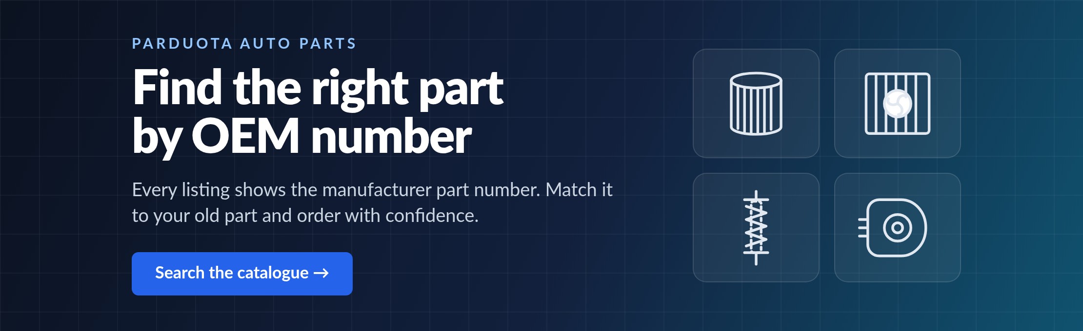Find the right part by OEM number